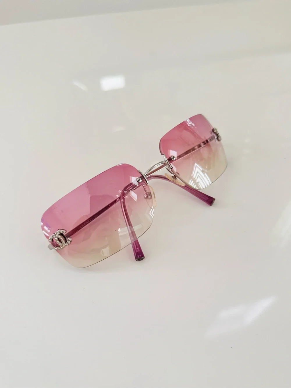 CHANEL | Accessories | Like New Authentic Vintage Chanel Rimless